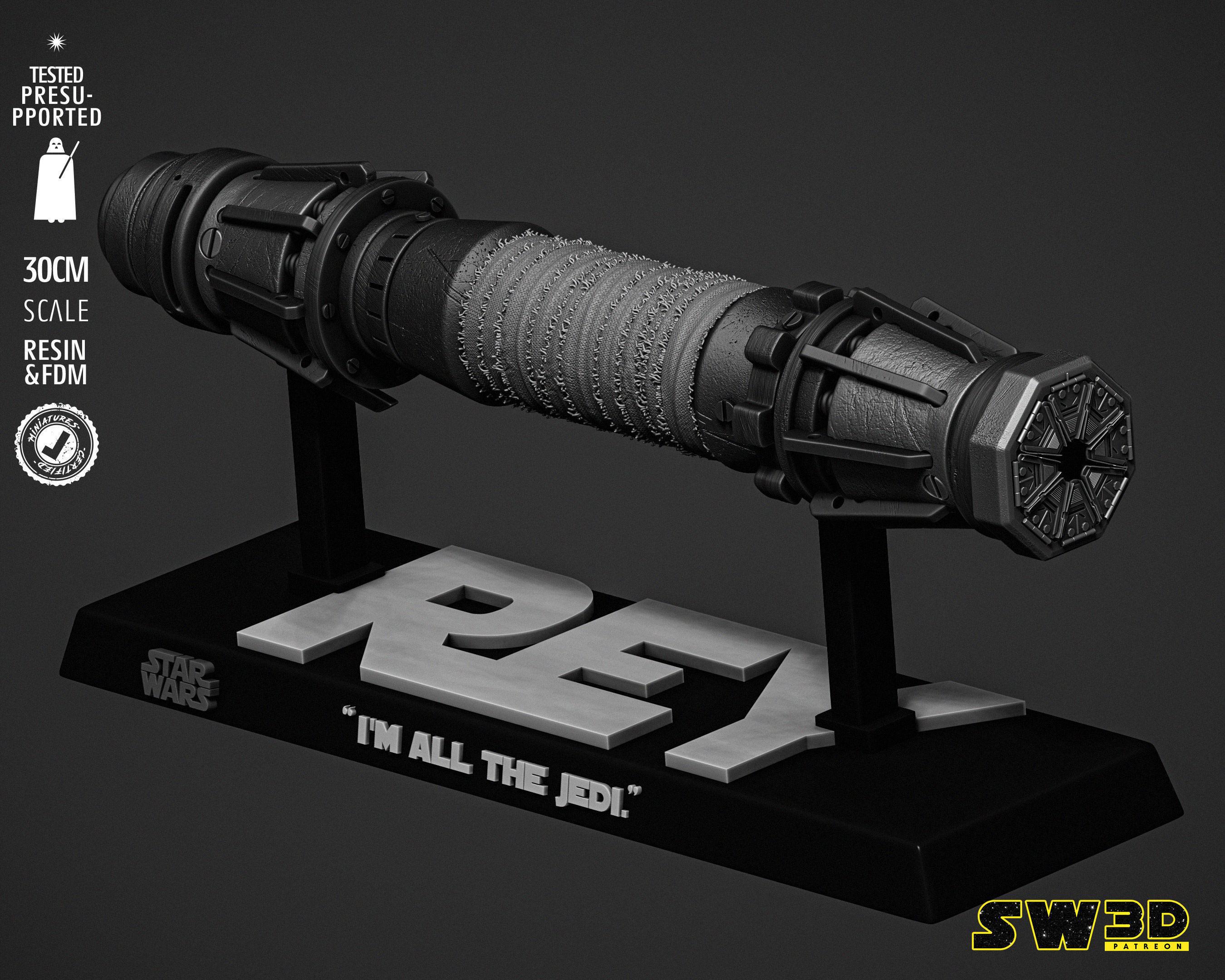 STAR WARS Rey Ligthsaber 3D print model_14