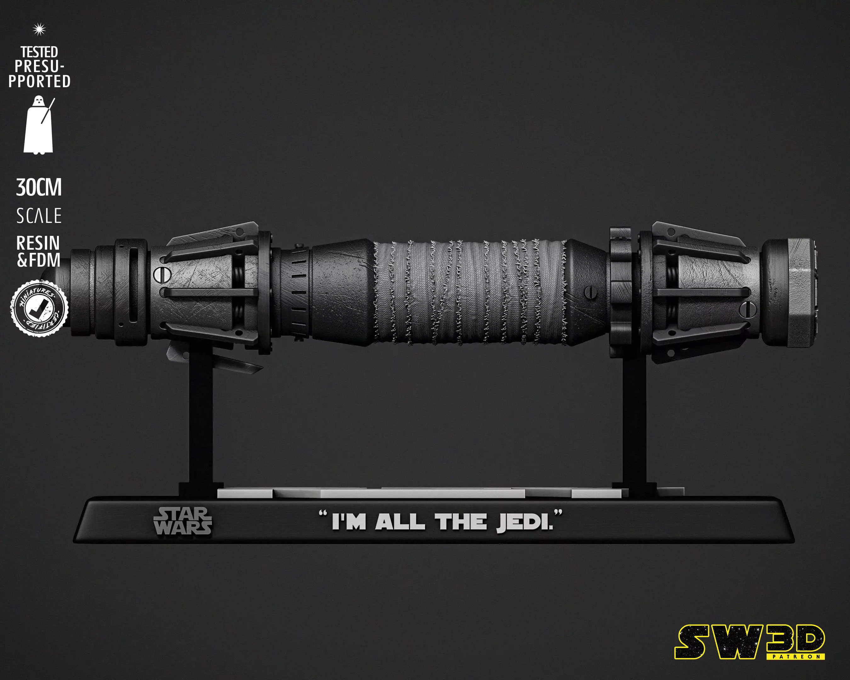 STAR WARS Rey Ligthsaber 3D print model_0