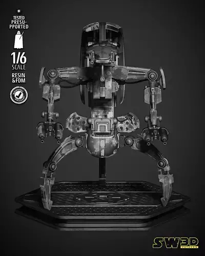STAR WARS Droideka Sculpture 3D print model