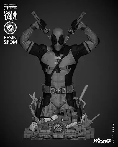 Wicked Marvel Deadpool Bust 