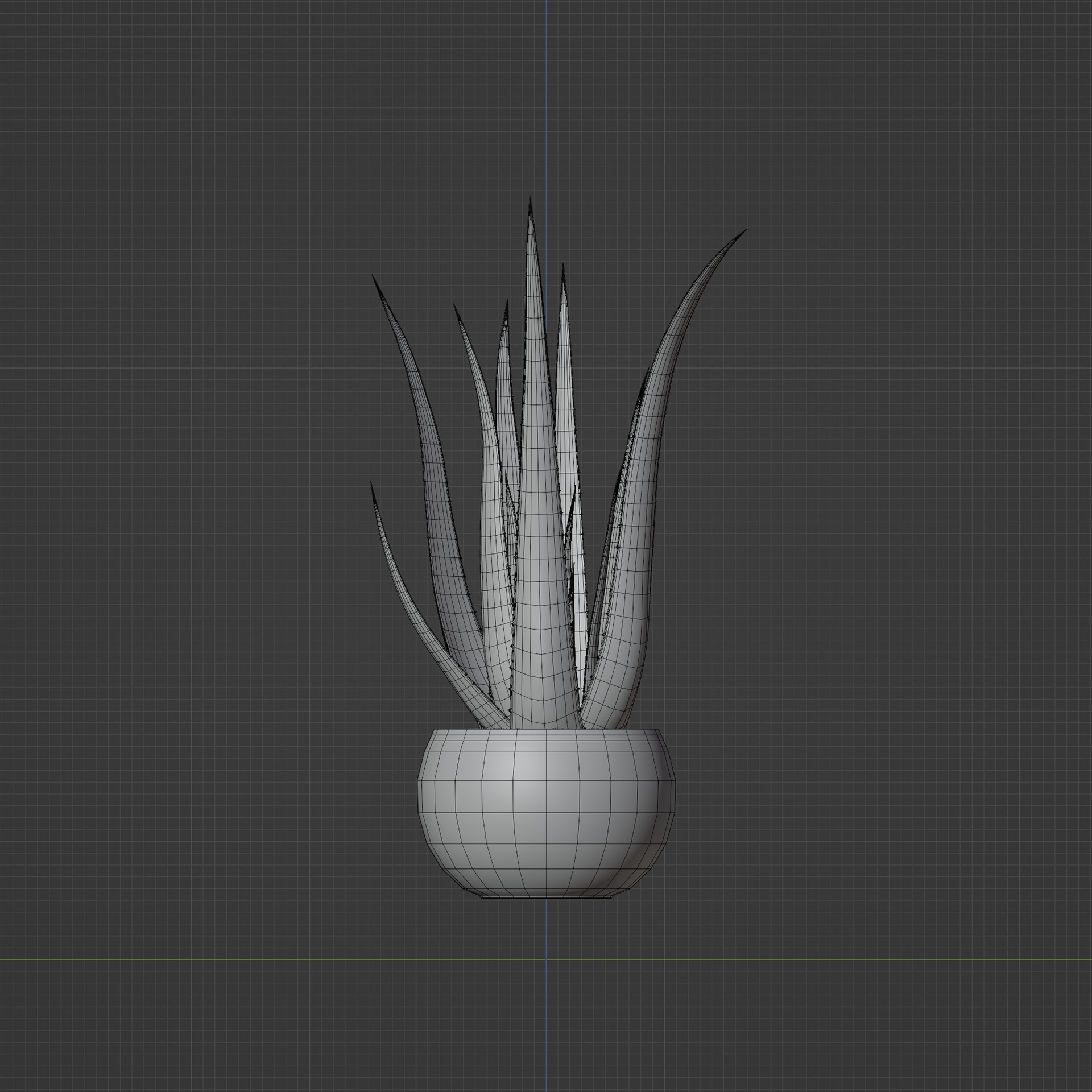 Aloe Vera 3D model_3