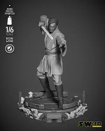 STAR WARS Obi Wan Sculpture  3D print model