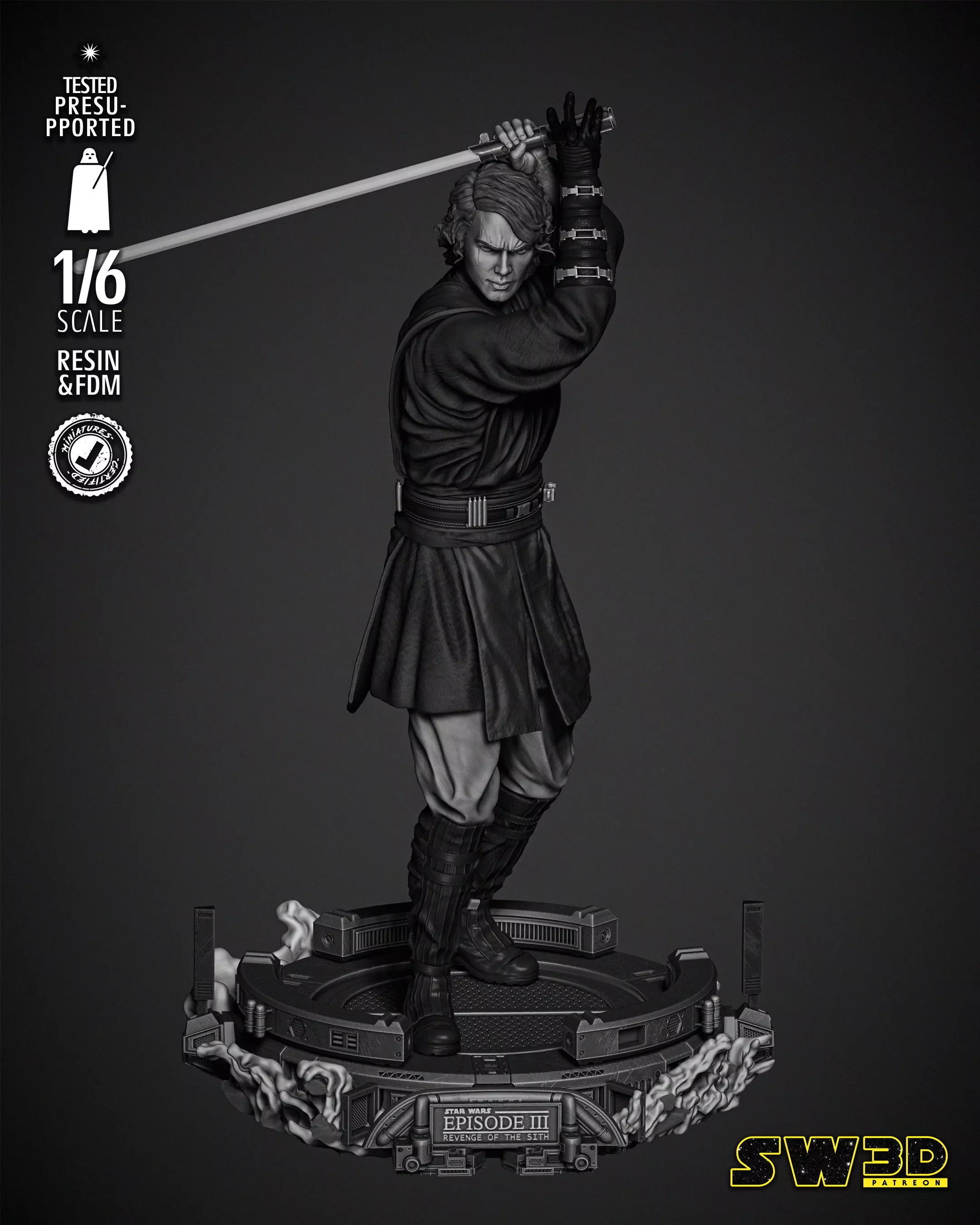 STAR WARS Anakin Sculpture  3D print model_0