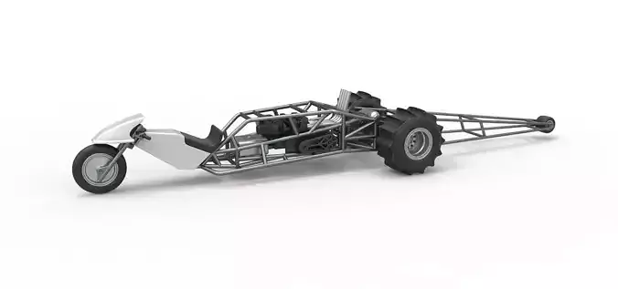 Top fuel Dirt dragster trike Sale 1 to 25 3D print model