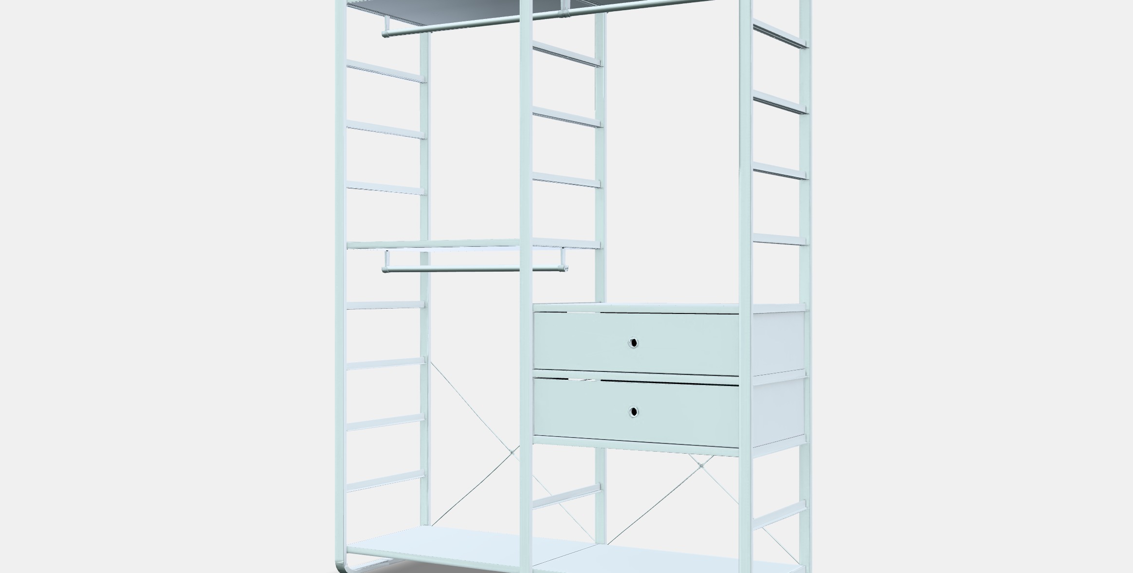 ELVARLI Wardrobe combination 9 Low-poly 3D model_13