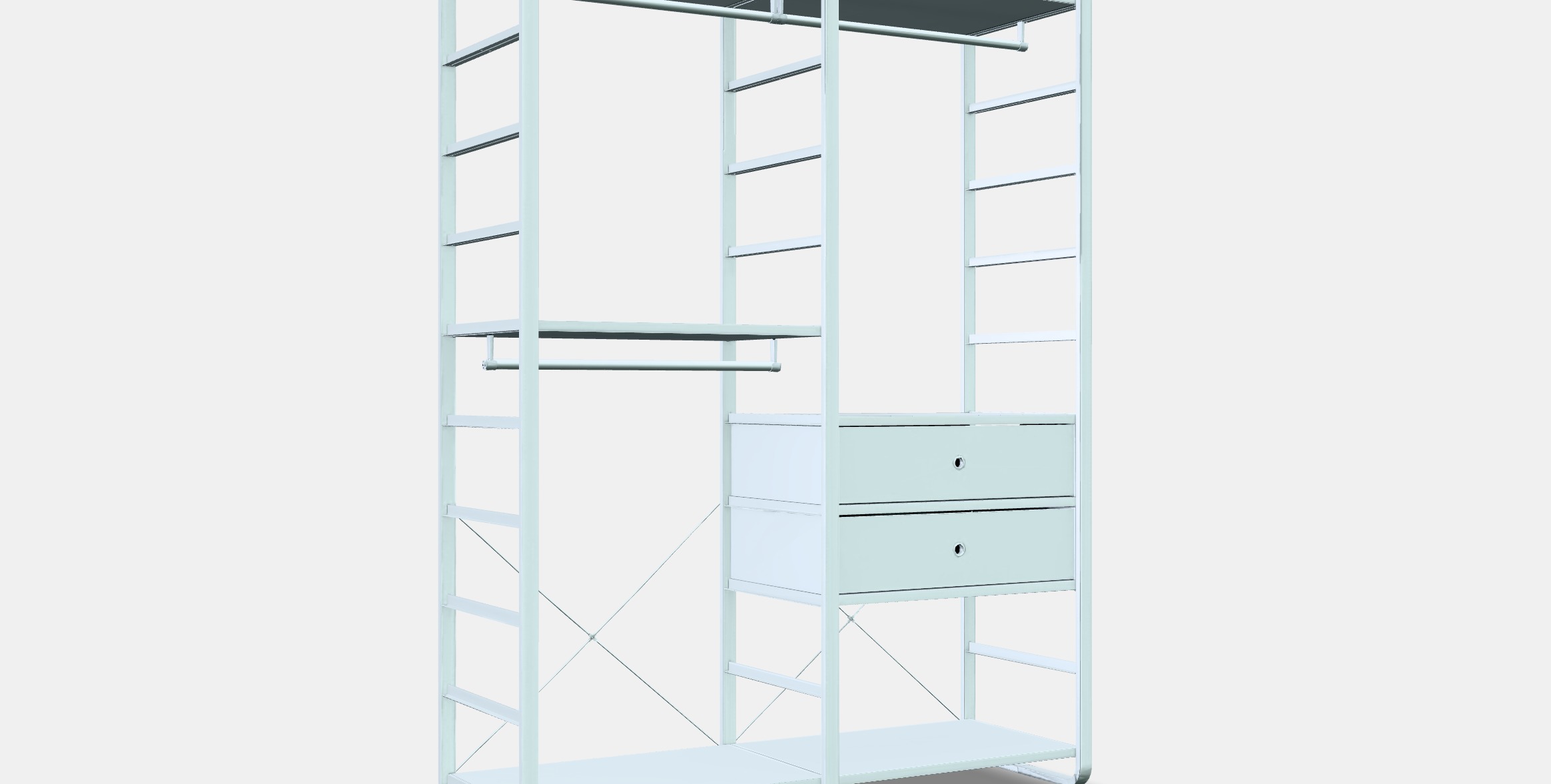 ELVARLI Wardrobe combination 9 Low-poly 3D model_9