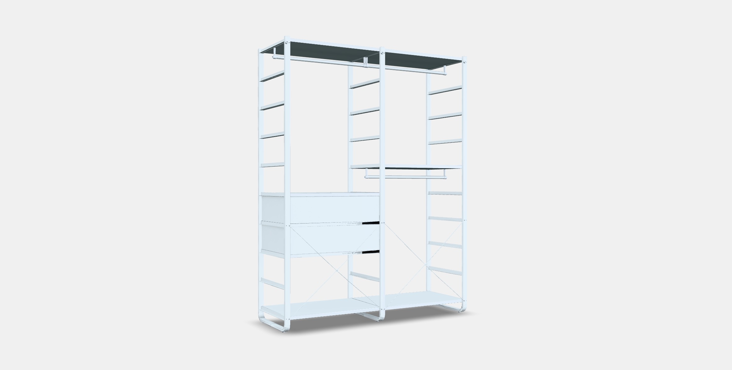 ELVARLI Wardrobe combination 9 Low-poly 3D model_16