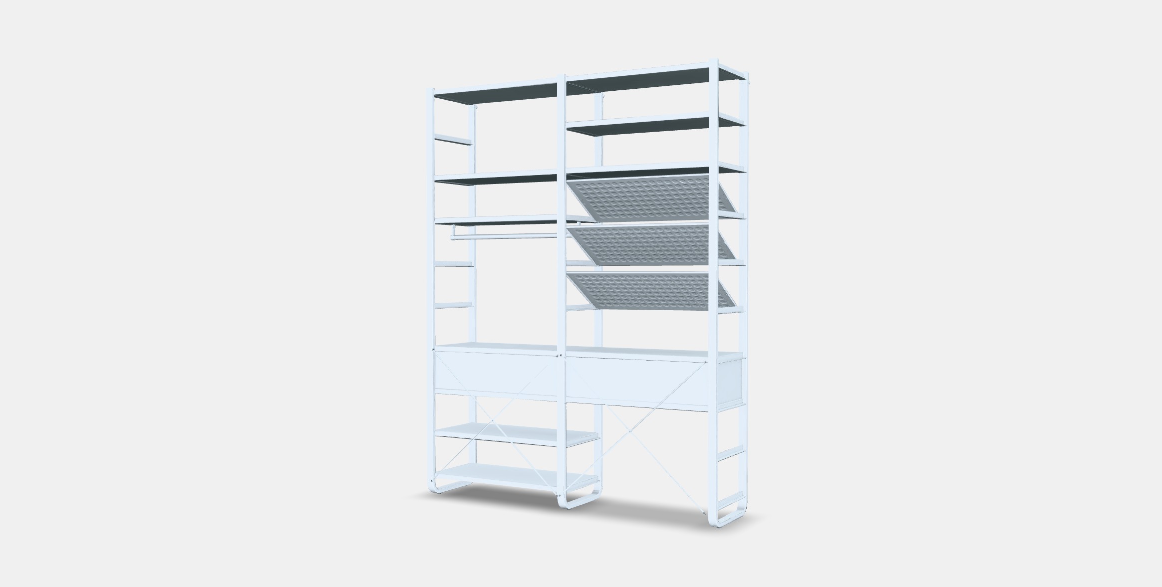 ELVARLI Wardrobe combination 10 Low-poly 3D model_5