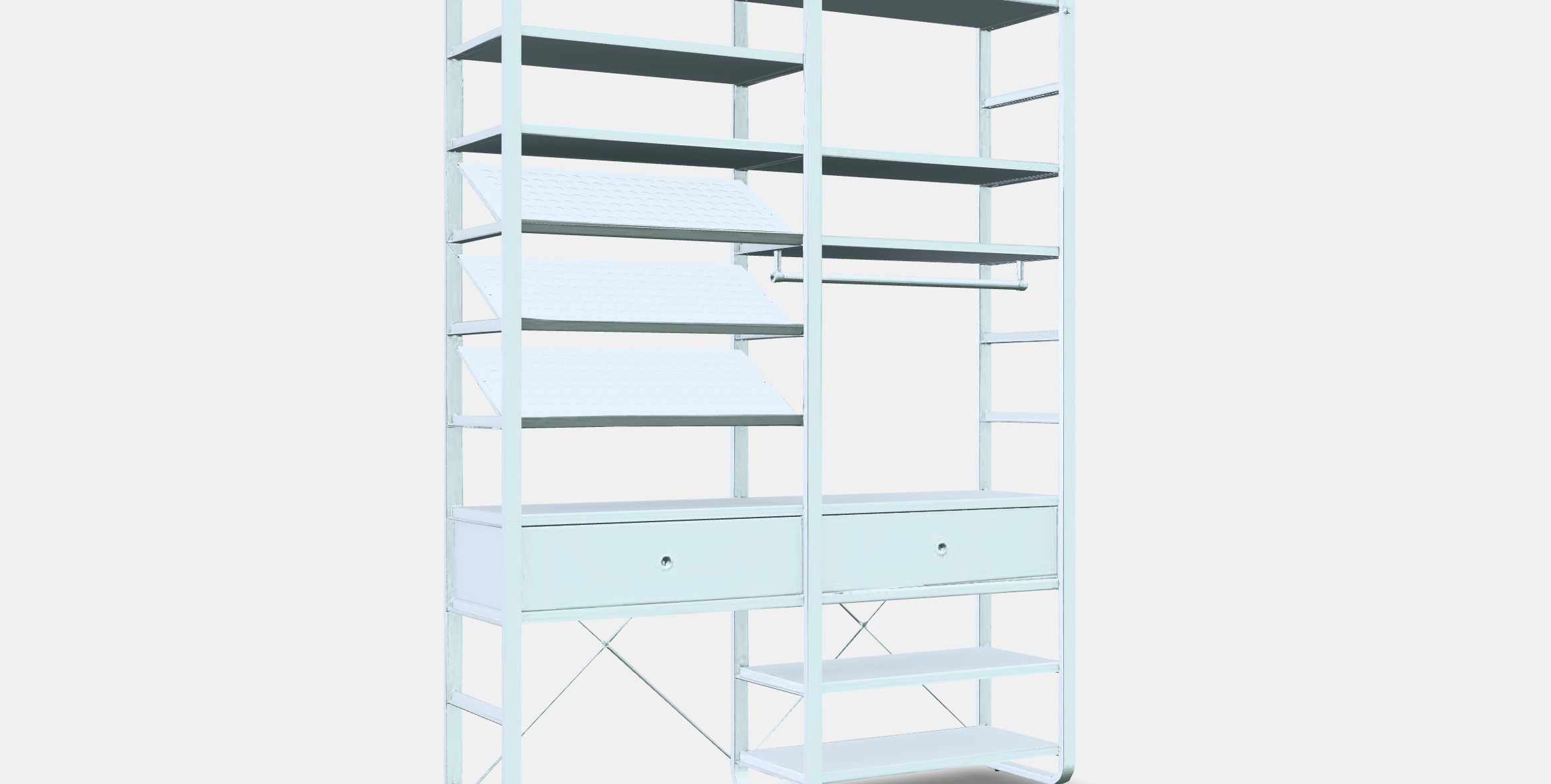 ELVARLI Wardrobe combination 10 Low-poly 3D model_9