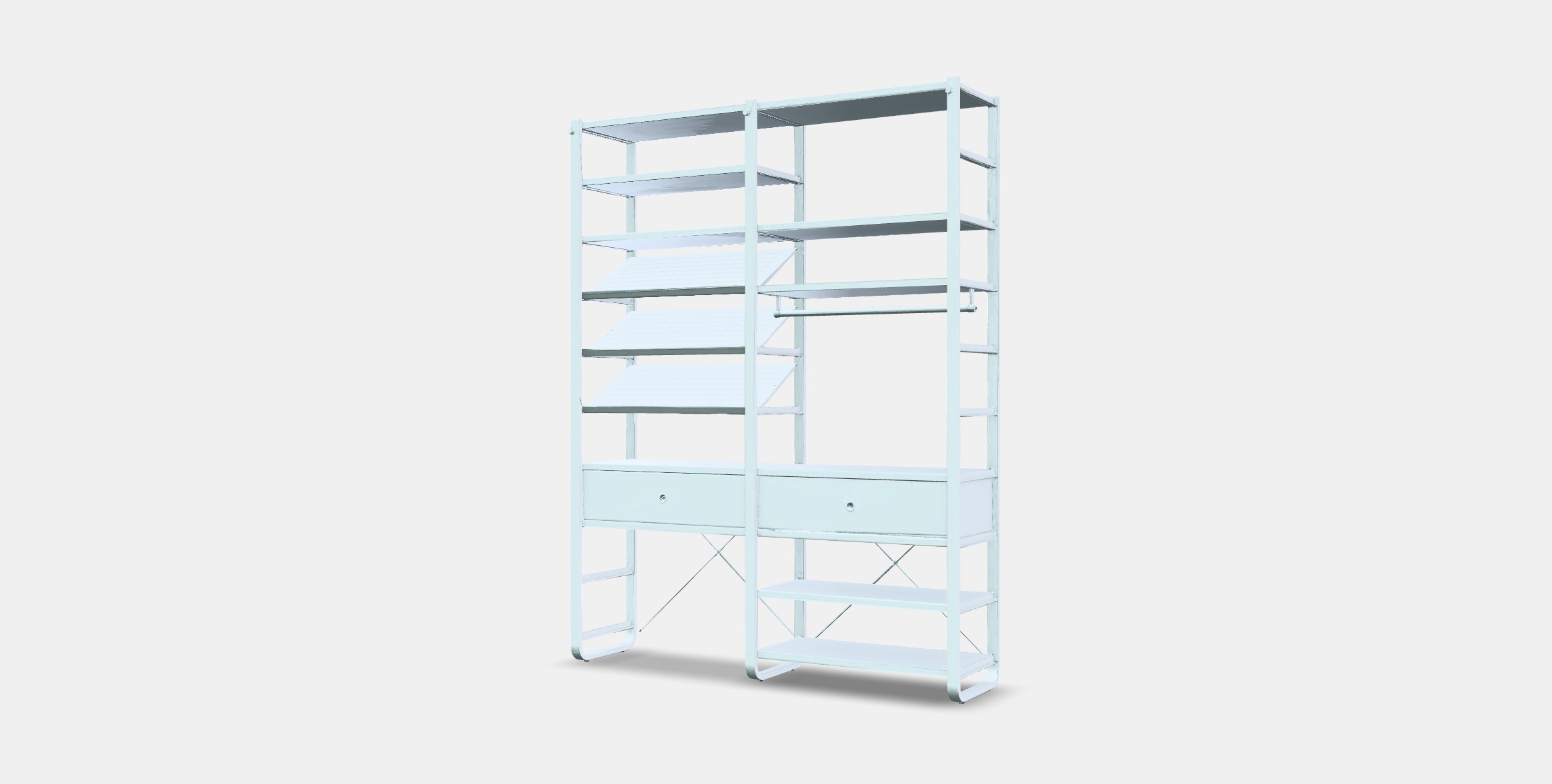 ELVARLI Wardrobe combination 10 Low-poly 3D model_12