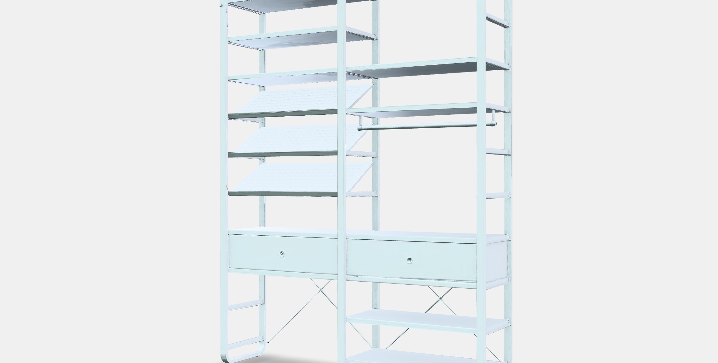 ELVARLI Wardrobe combination 10 Low-poly 3D model_13