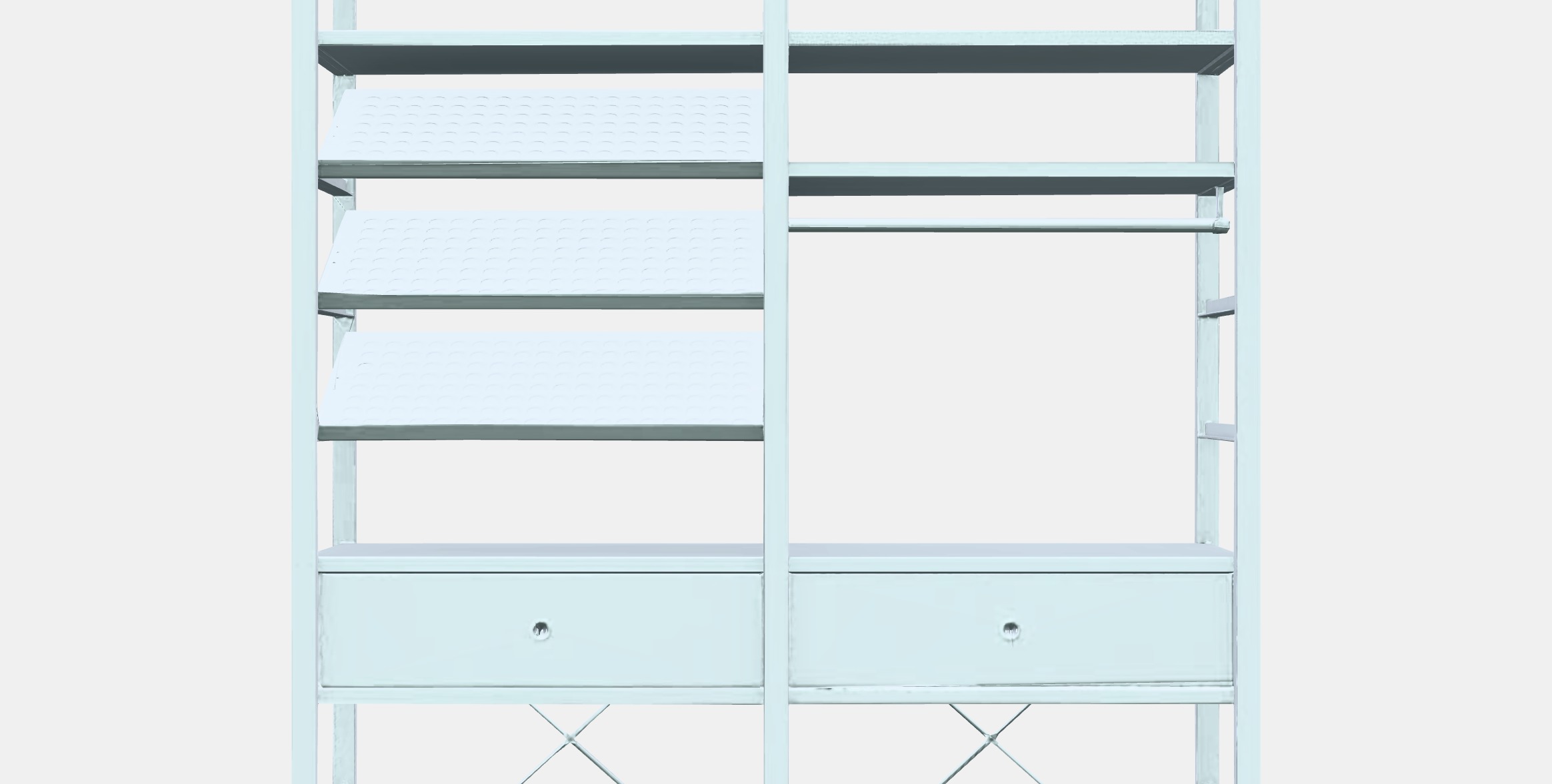 ELVARLI Wardrobe combination 10 Low-poly 3D model_11