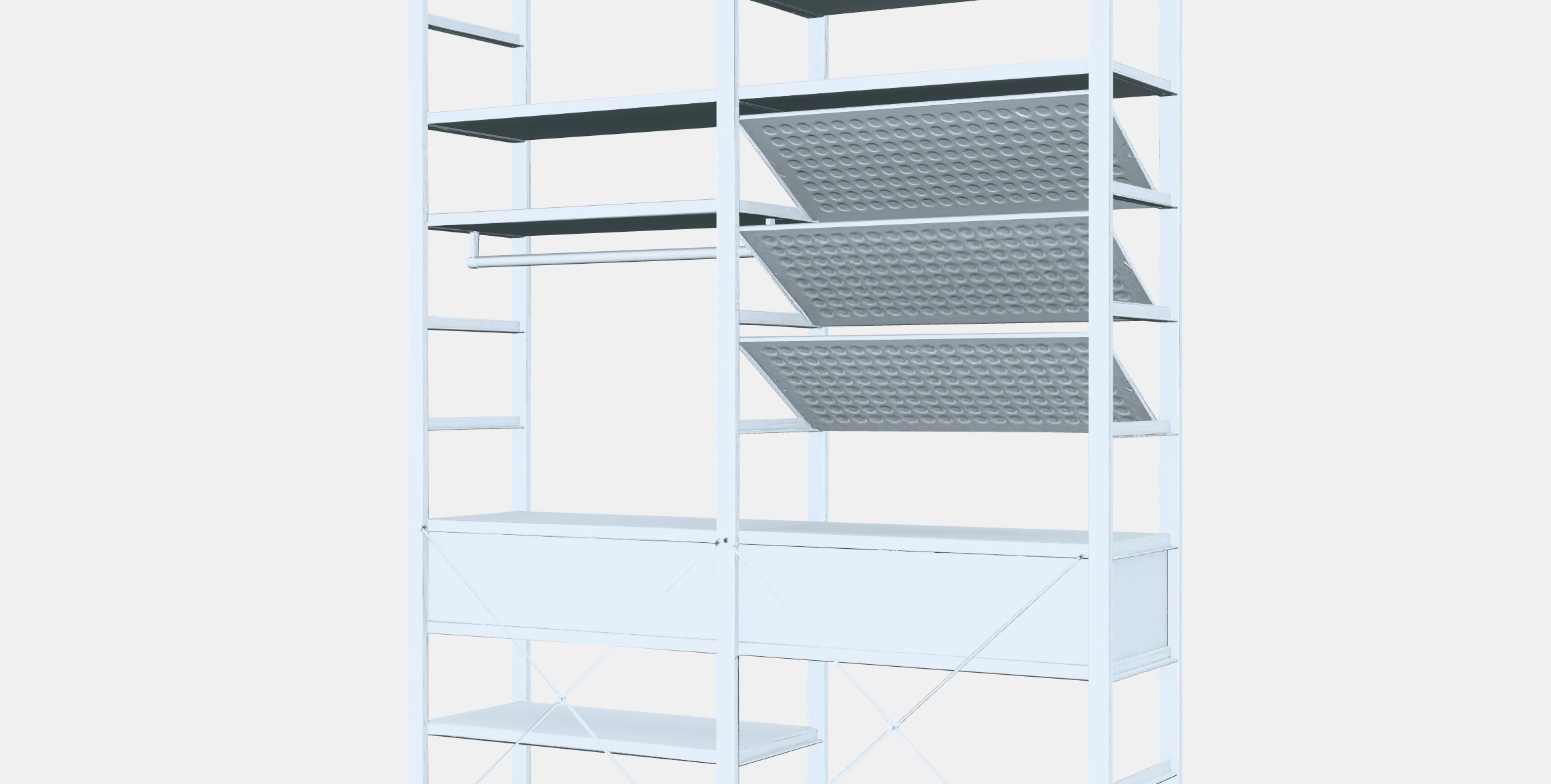 ELVARLI Wardrobe combination 10 Low-poly 3D model_6