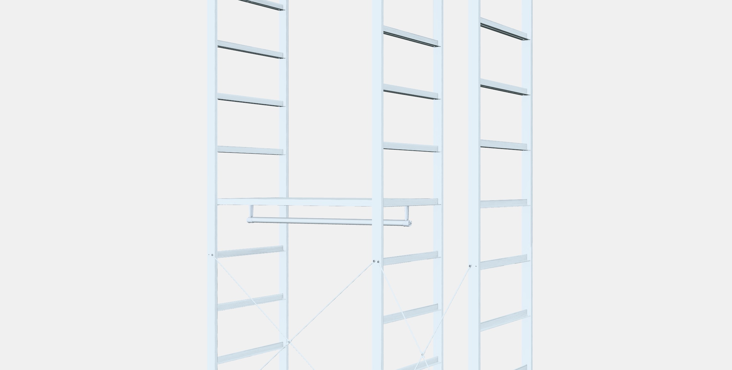 ELVARLI Wardrobe combination 12 Low-poly 3D model_7