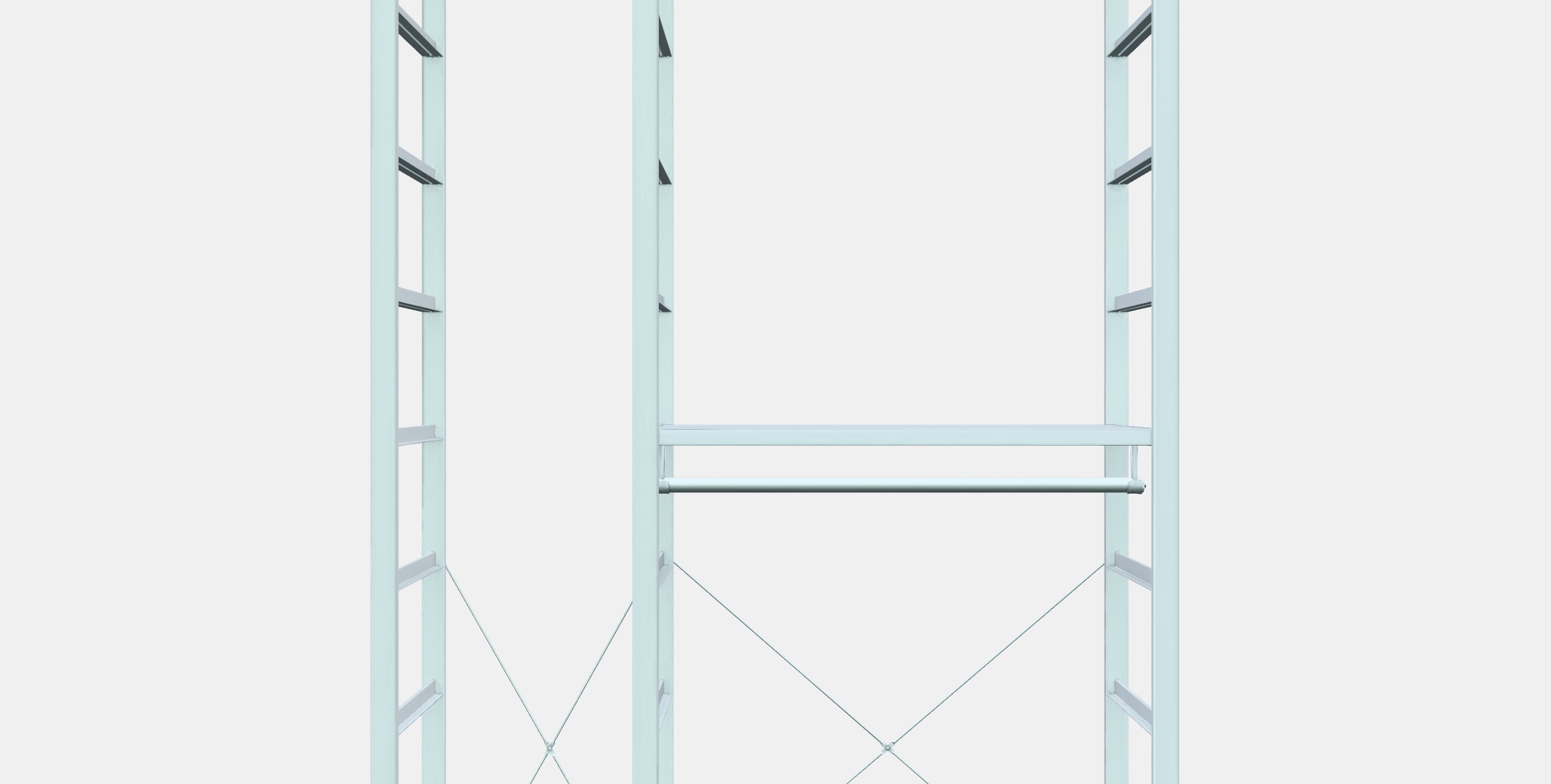 ELVARLI Wardrobe combination 12 Low-poly 3D model_11