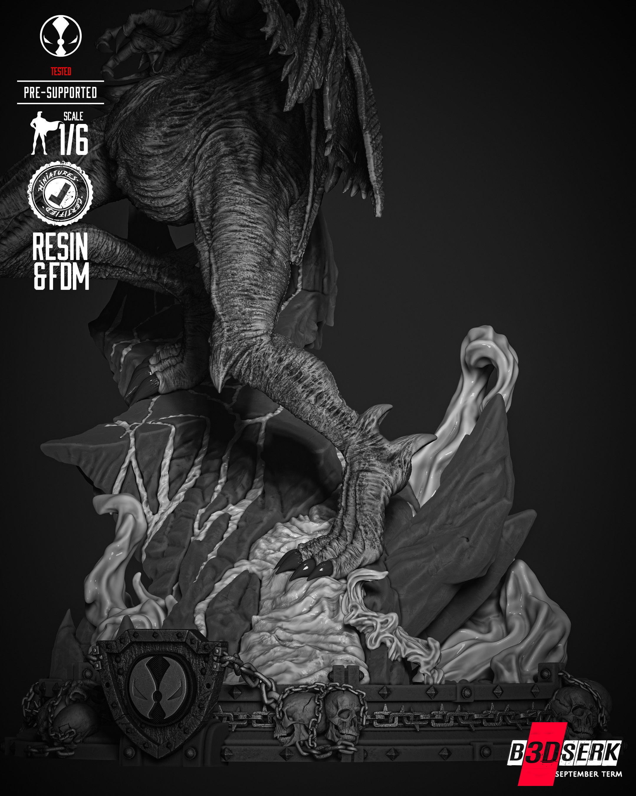 B3DSERK Malebolgia Sculpture 3D print model_34