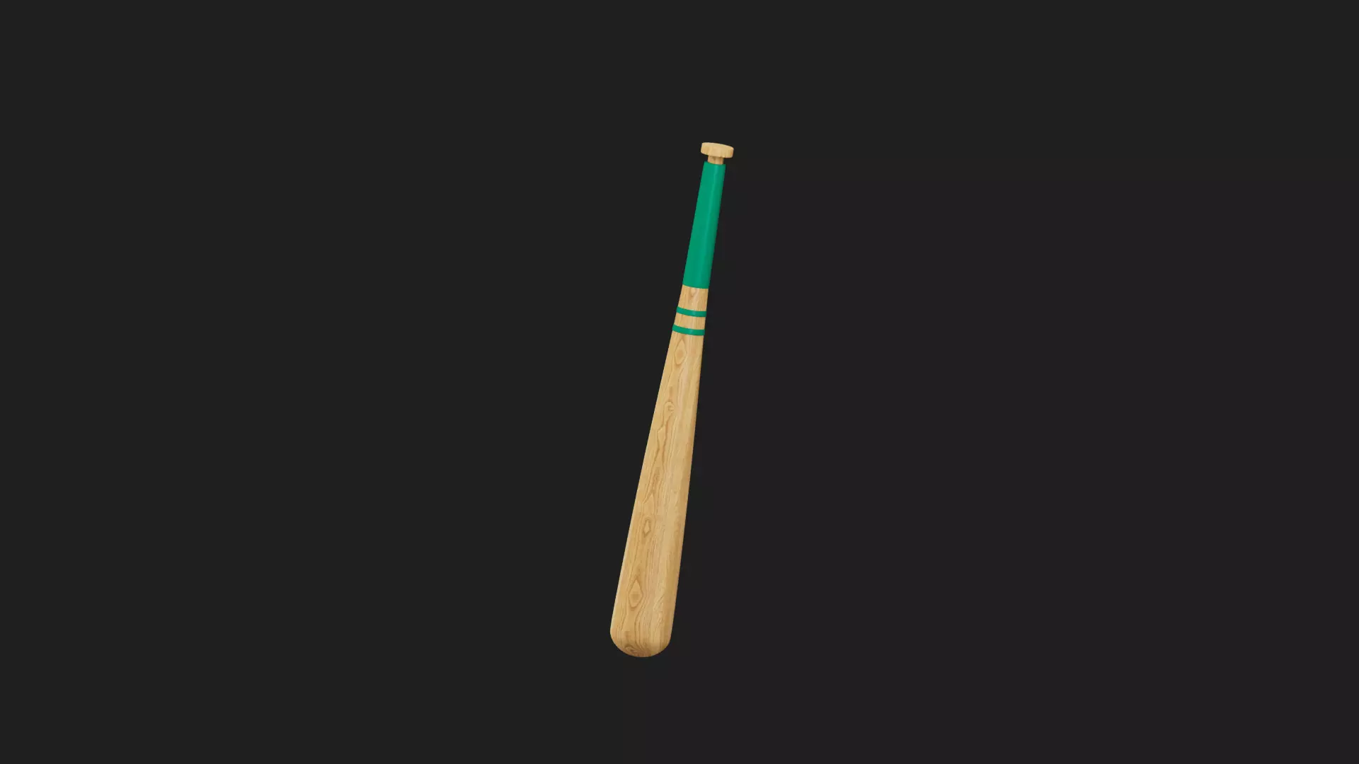 Baseball bat Low-poly 3D model_0