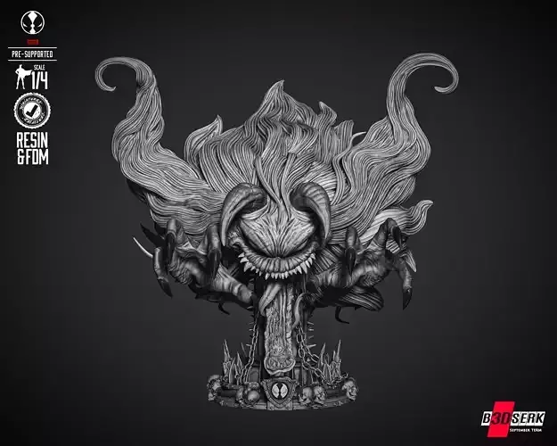B3DSERK Malebolgia Bust Portrait