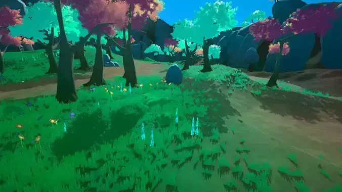 Stylized Nature PACK Low-poly 3D model