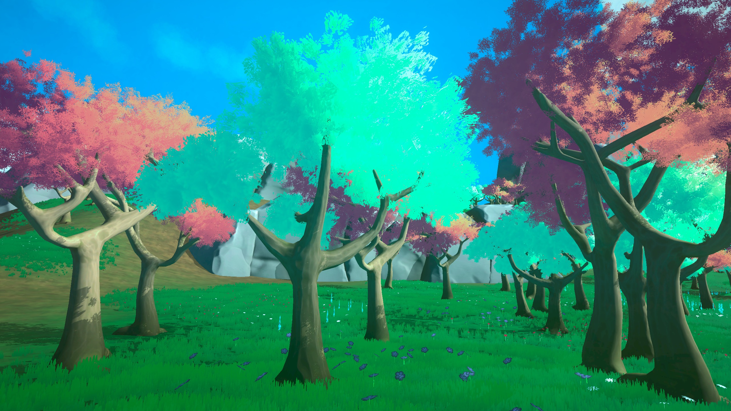 Stylized Nature PACK Low-poly 3D model_2