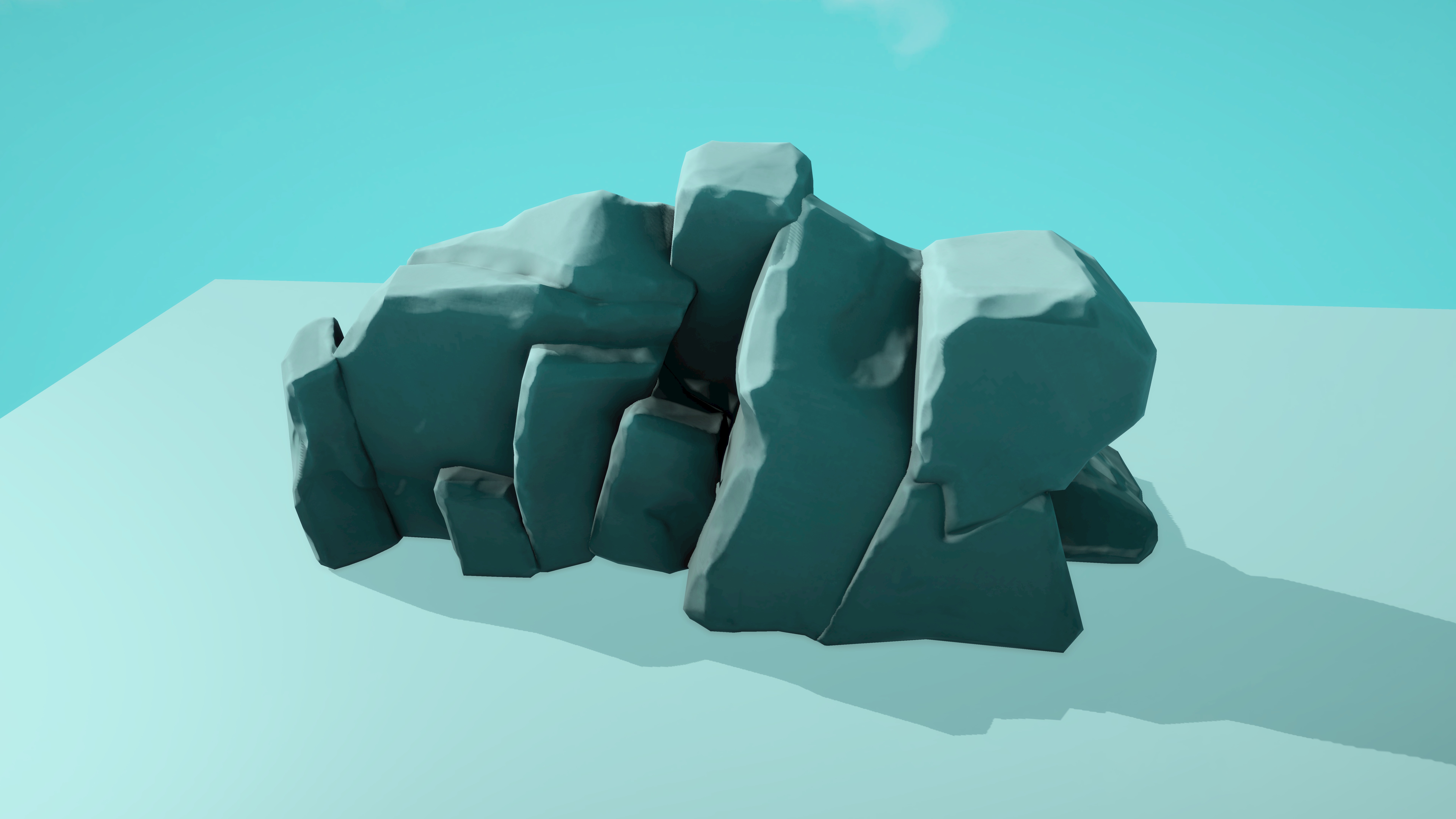 Stylized Nature PACK Low-poly 3D model_7