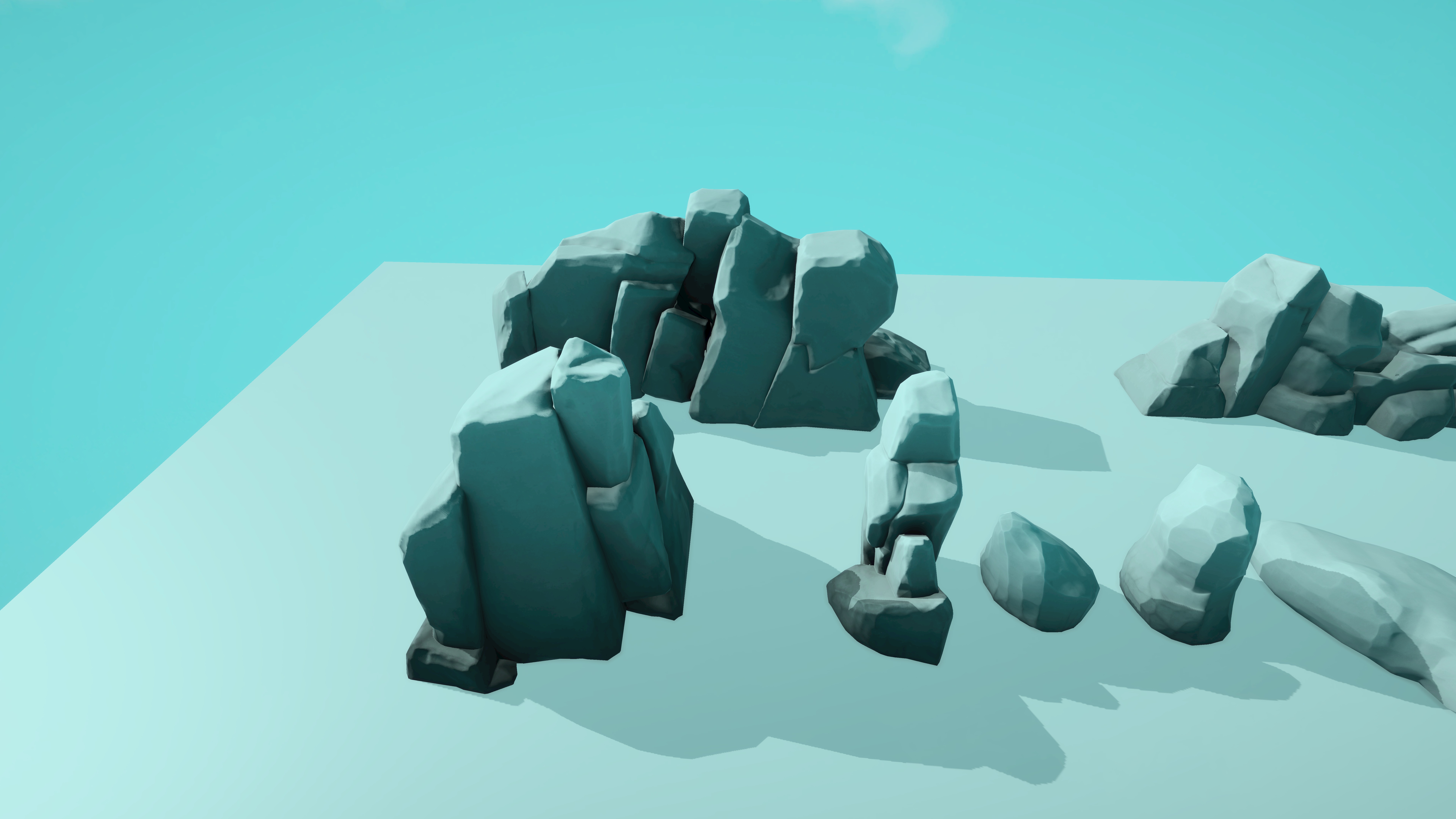 Stylized Nature PACK Low-poly 3D model_11