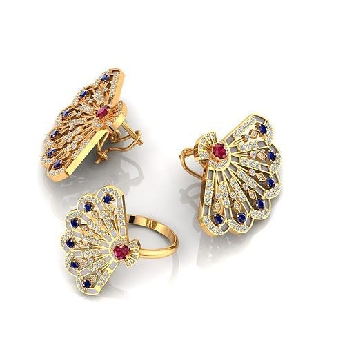 Earing With Ring model 3dm stl files 3D print model