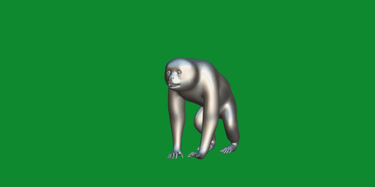 Gibbons Apes Low-poly 3D model_31