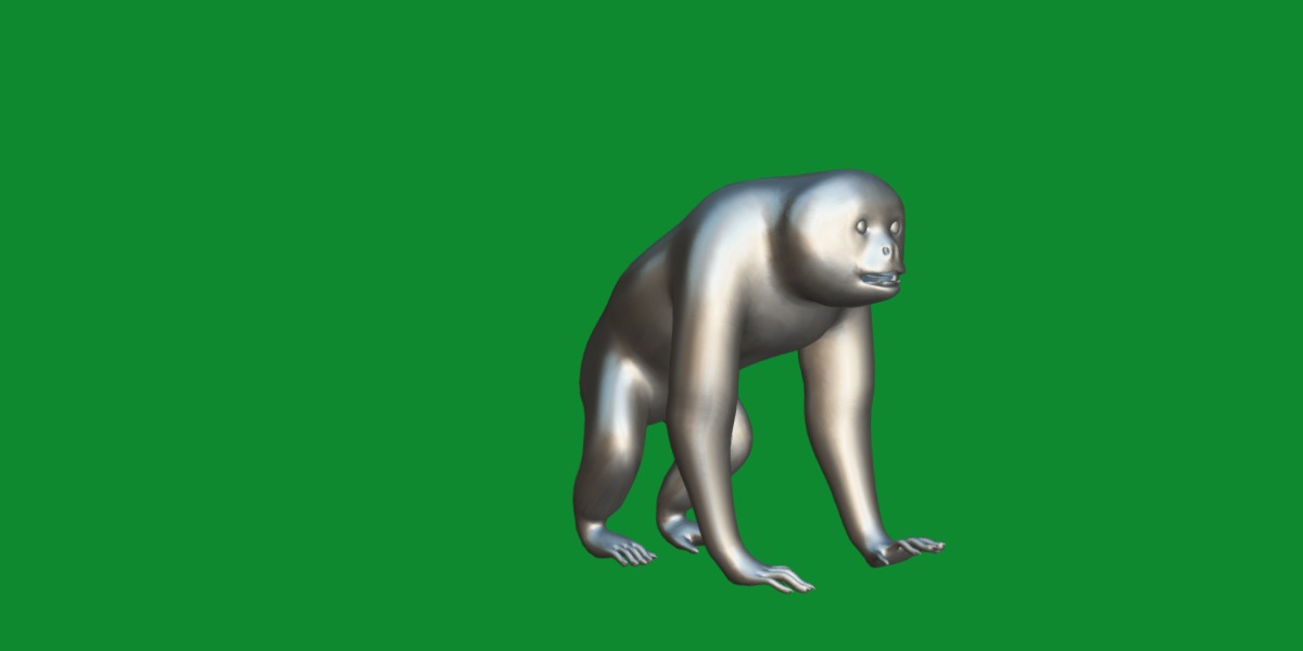 Gibbons Apes Low-poly 3D model_32