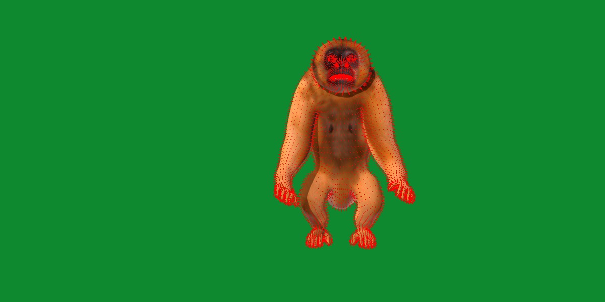 Gibbons Apes Low-poly 3D model_37