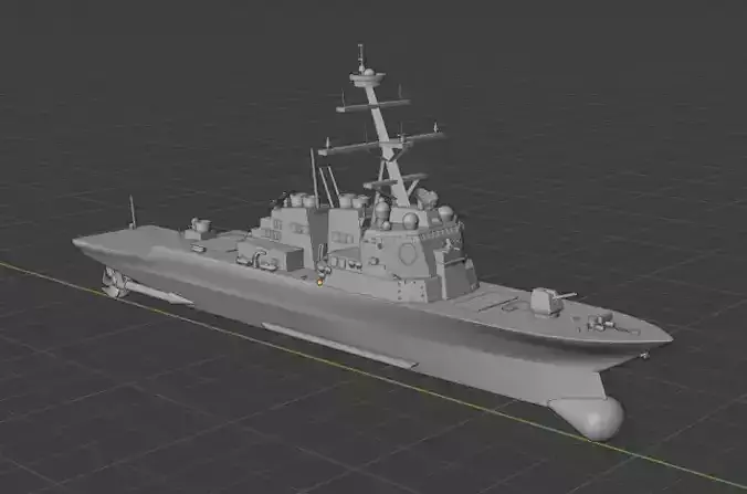 US Navy DDG Flight 1 3D print model
