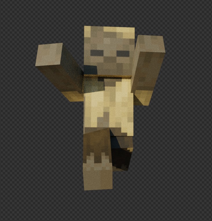 free Minecraft husk Free low-poly 3D model_11