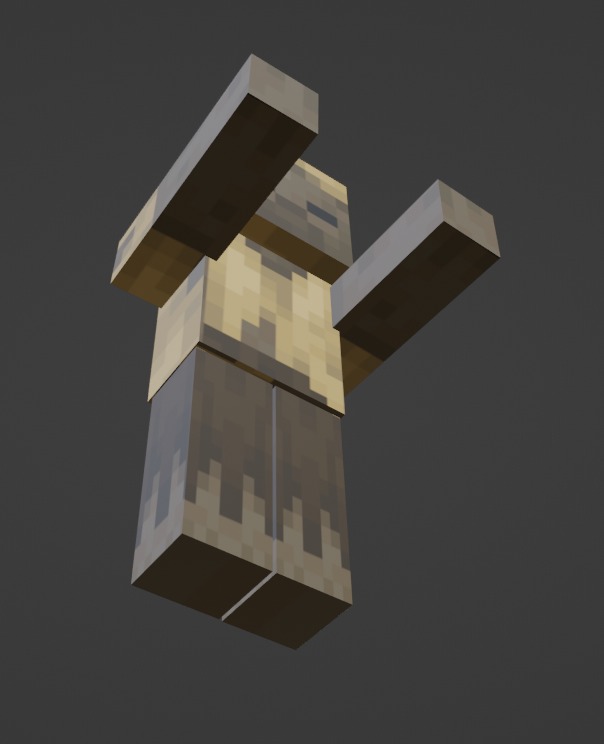 free Minecraft husk Free low-poly 3D model_5