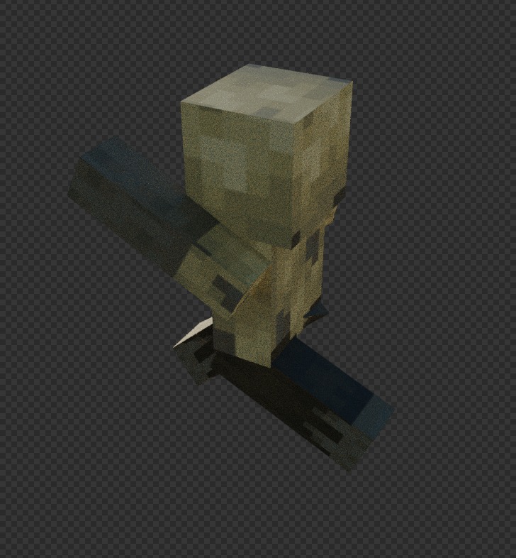 free Minecraft husk Free low-poly 3D model_8