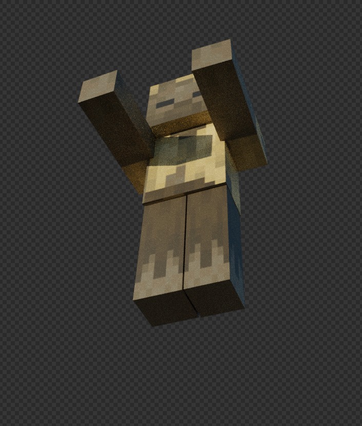 free Minecraft husk Free low-poly 3D model_15