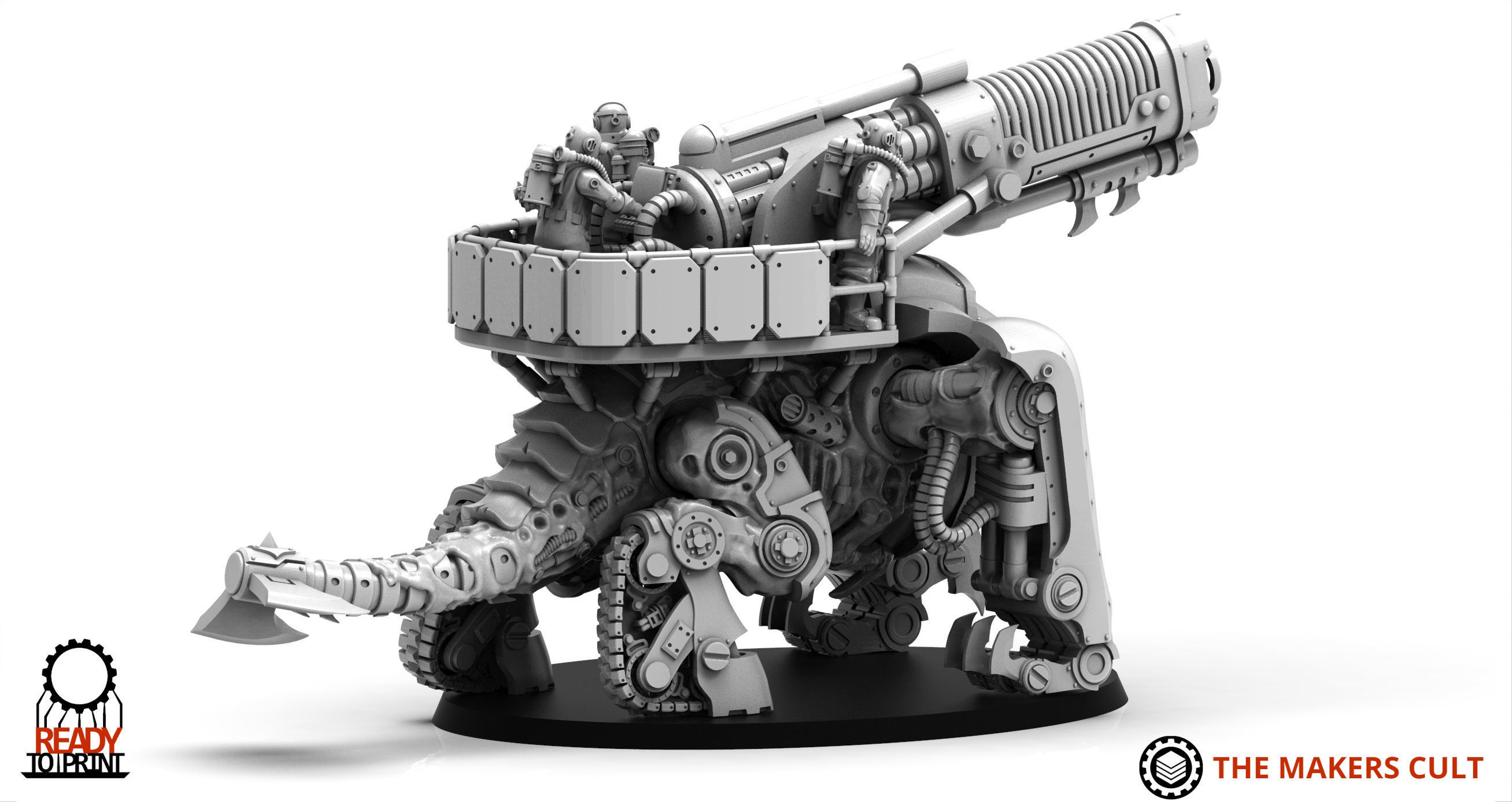 Iron Hive Ironblood - Xormentor Artillery Drudger 3D print model_6