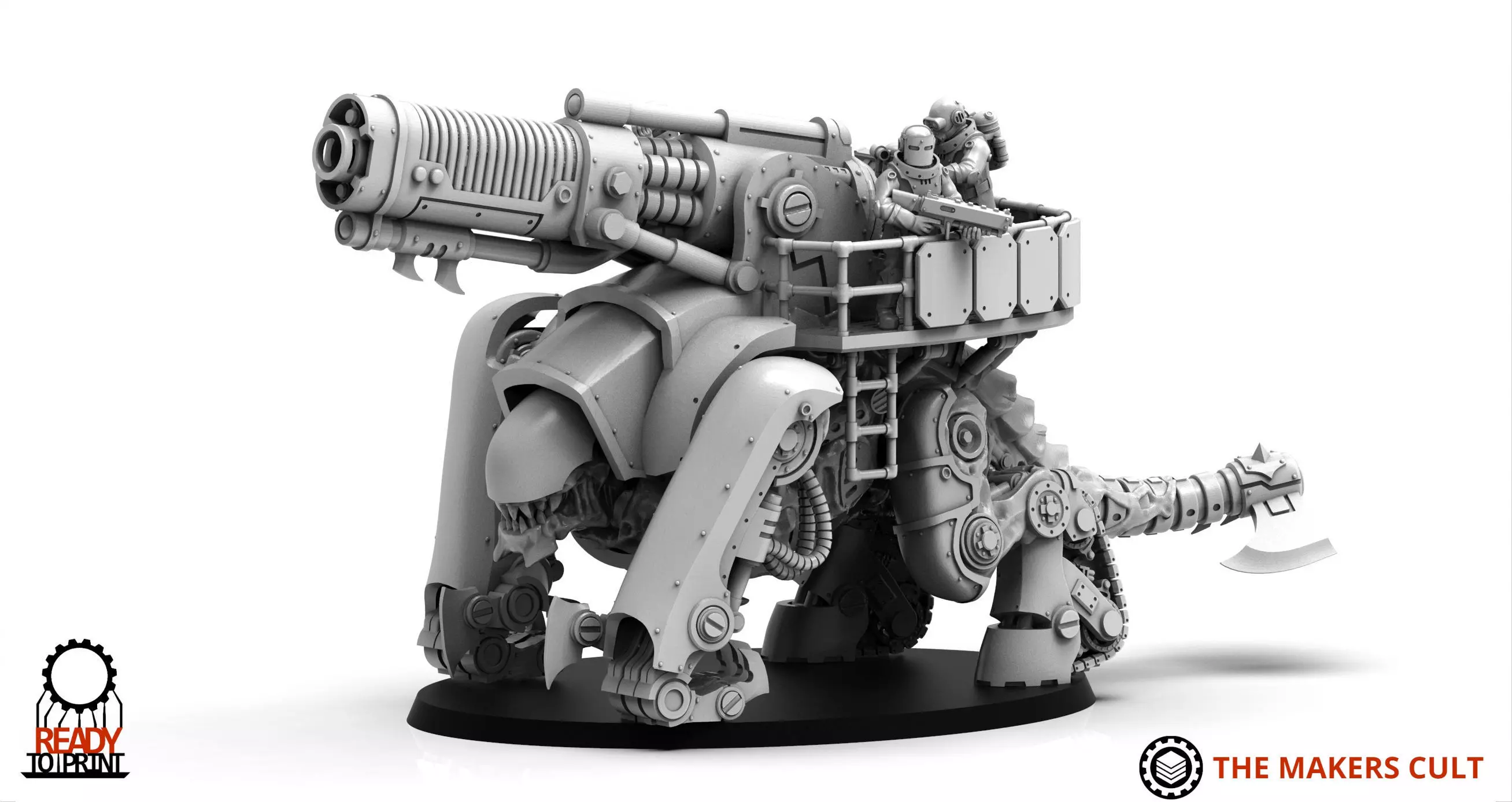 Iron Hive Ironblood - Xormentor Artillery Drudger 3D print model_0