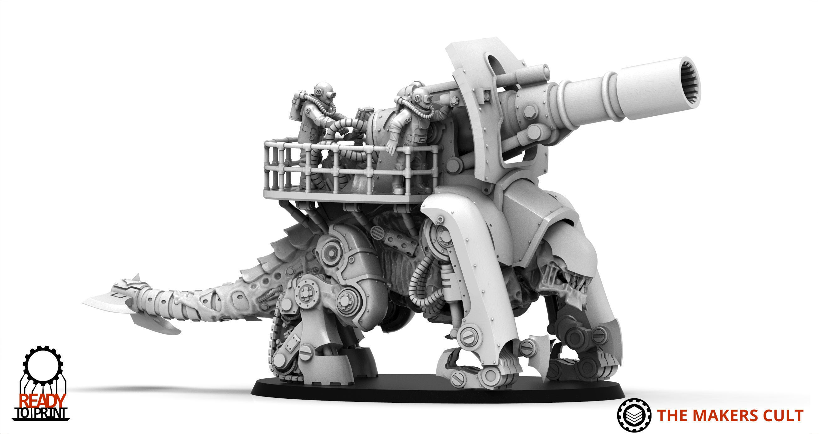 Iron Hive Ironblood - Xormentor Artillery Drudger 3D print model_9