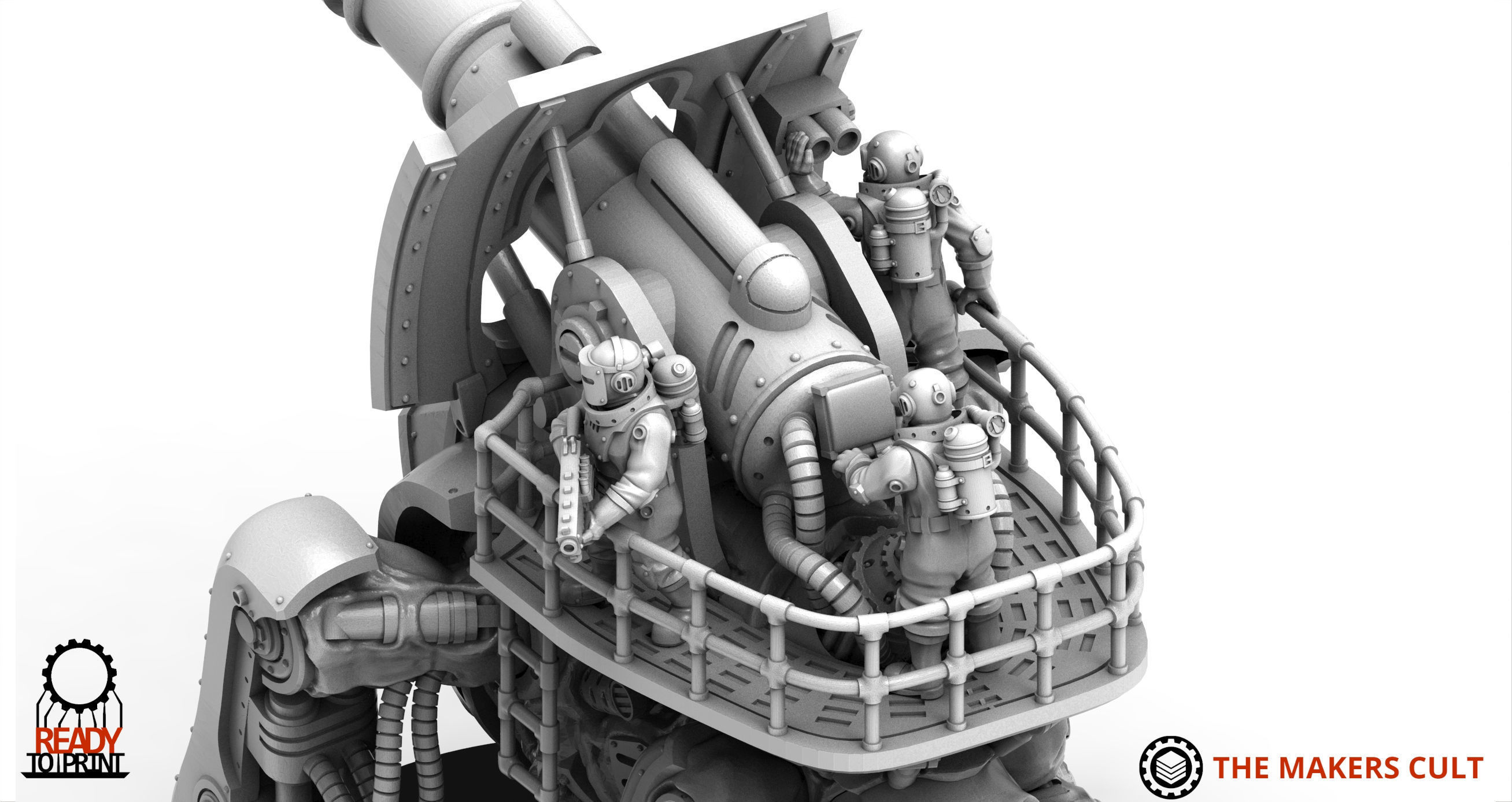 Iron Hive Ironblood - Xormentor Artillery Drudger 3D print model_5