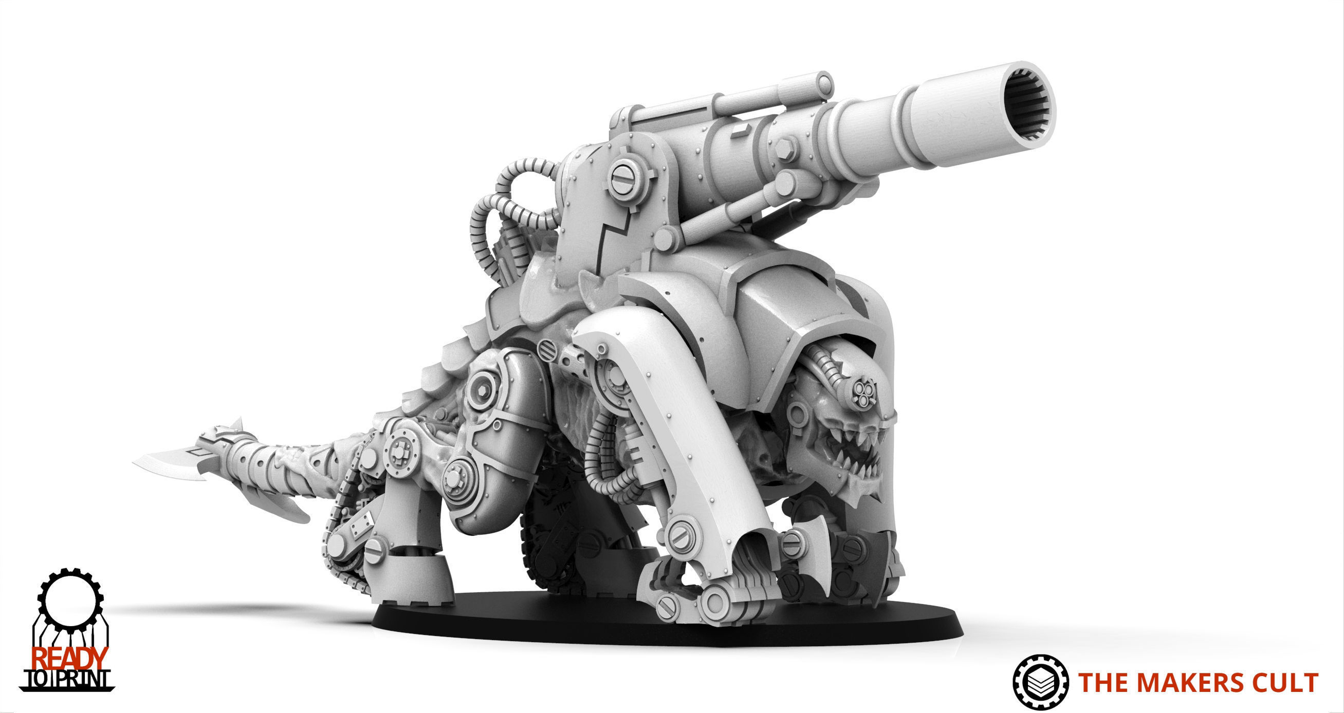 Iron Hive Ironblood - Xormentor Artillery Drudger 3D print model_1