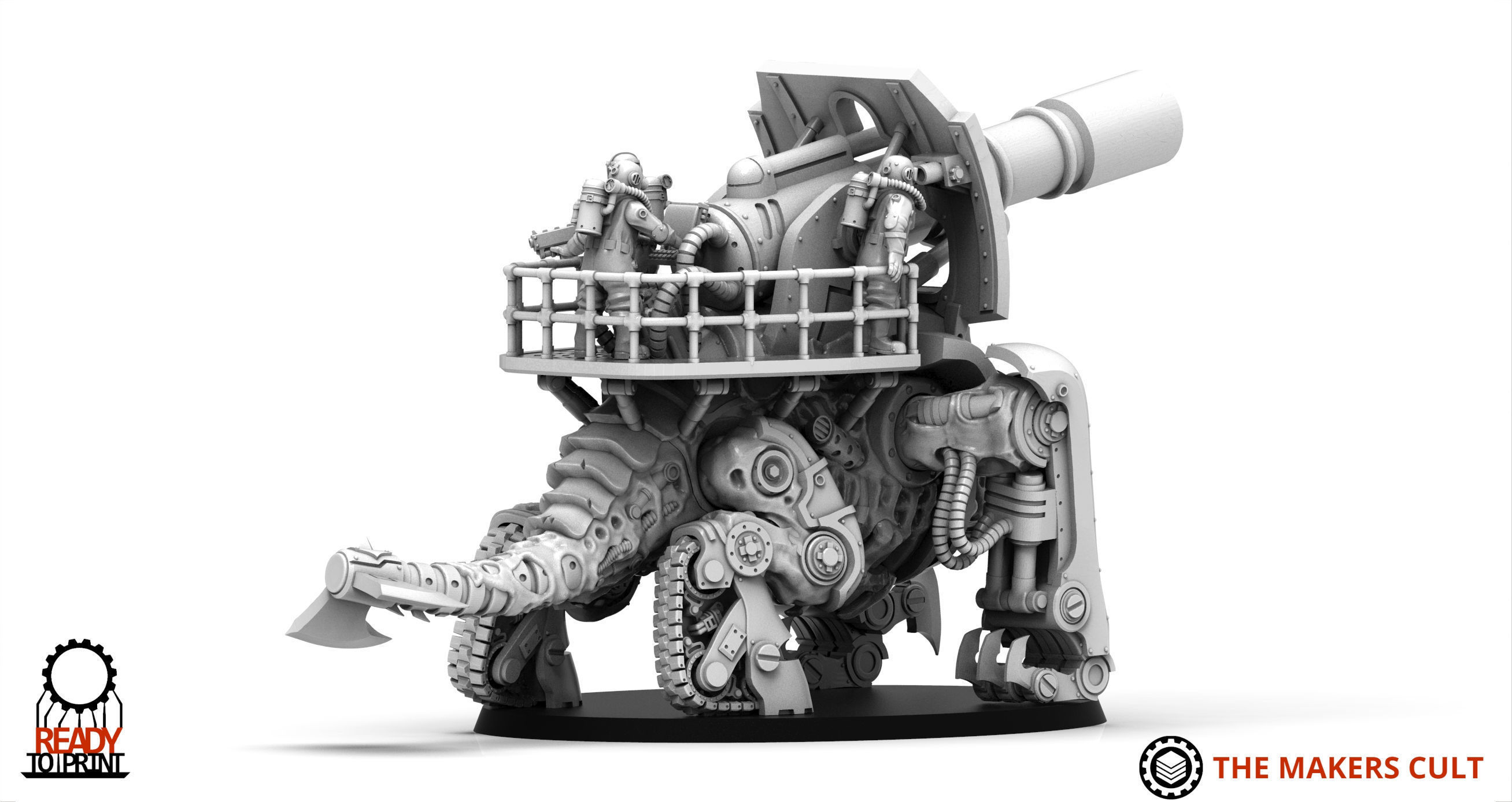 Iron Hive Ironblood - Xormentor Artillery Drudger 3D print model_10