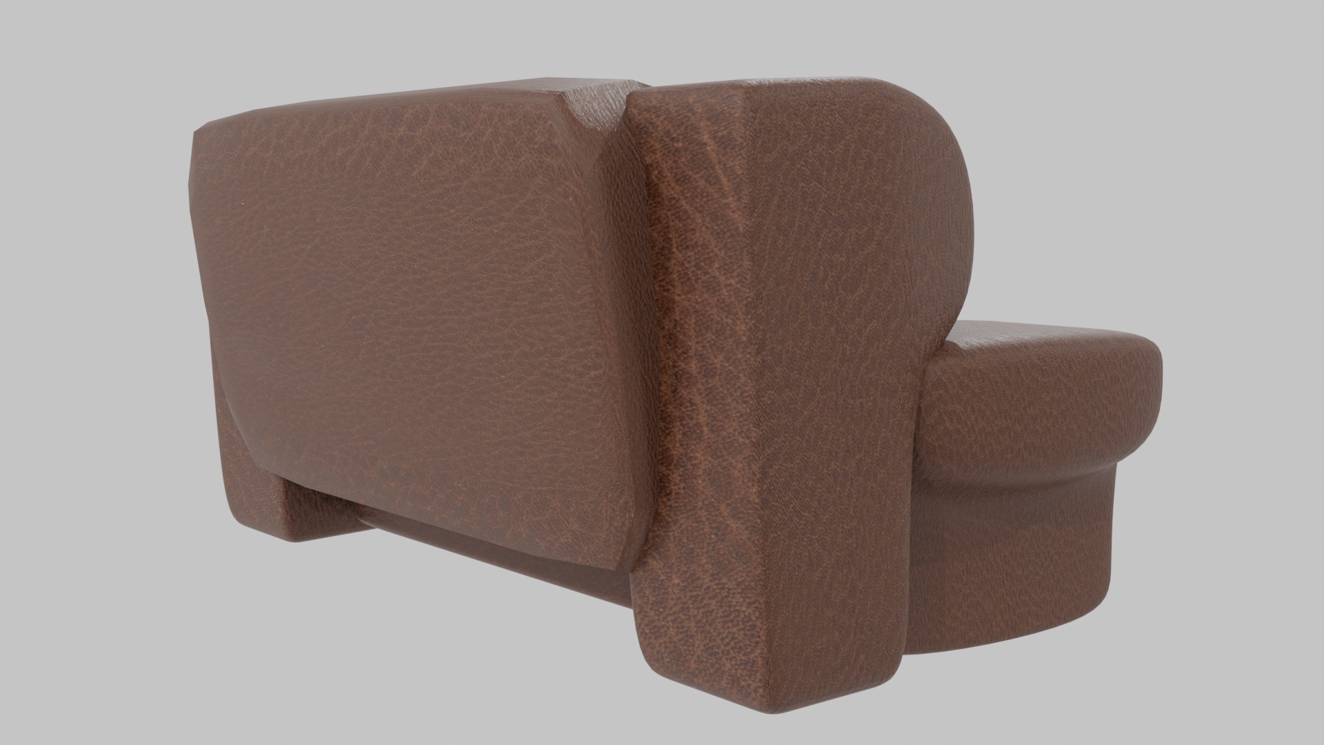 Low Poly Sofa Low-poly 3D model_7