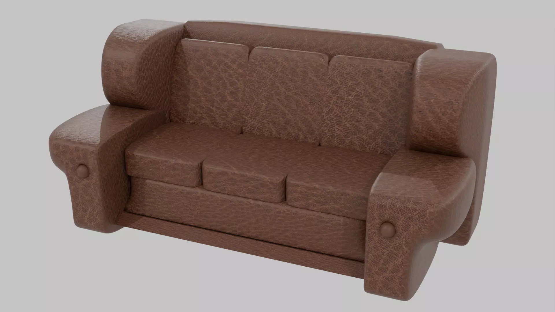 Low Poly Sofa Low-poly 3D model_0