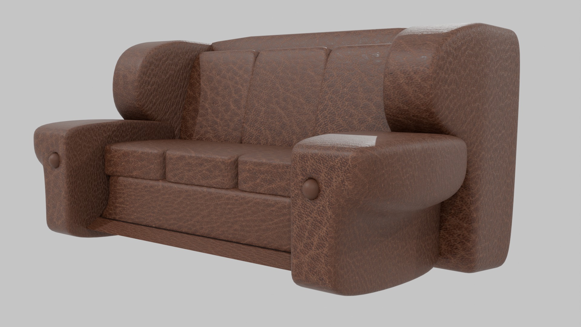 Low Poly Sofa Low-poly 3D model_3