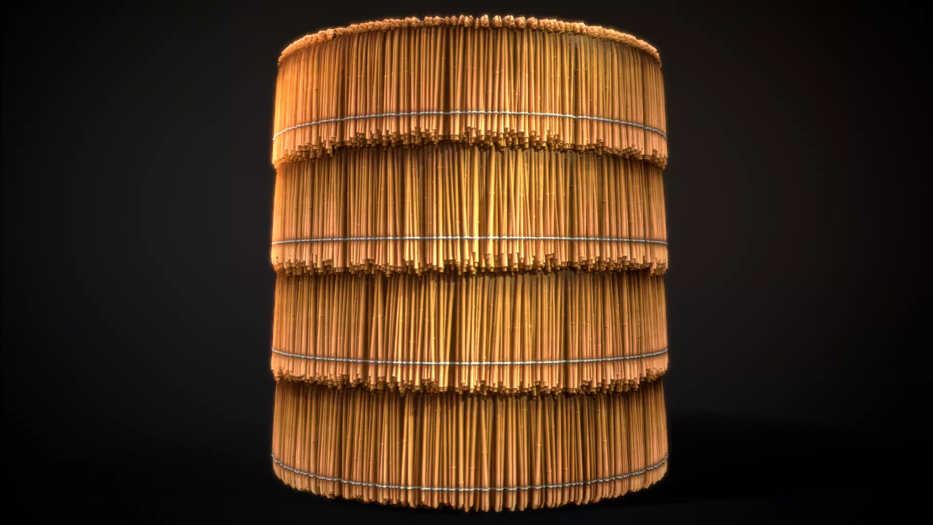 Thatched roof seamless PBR material texture Texture_0