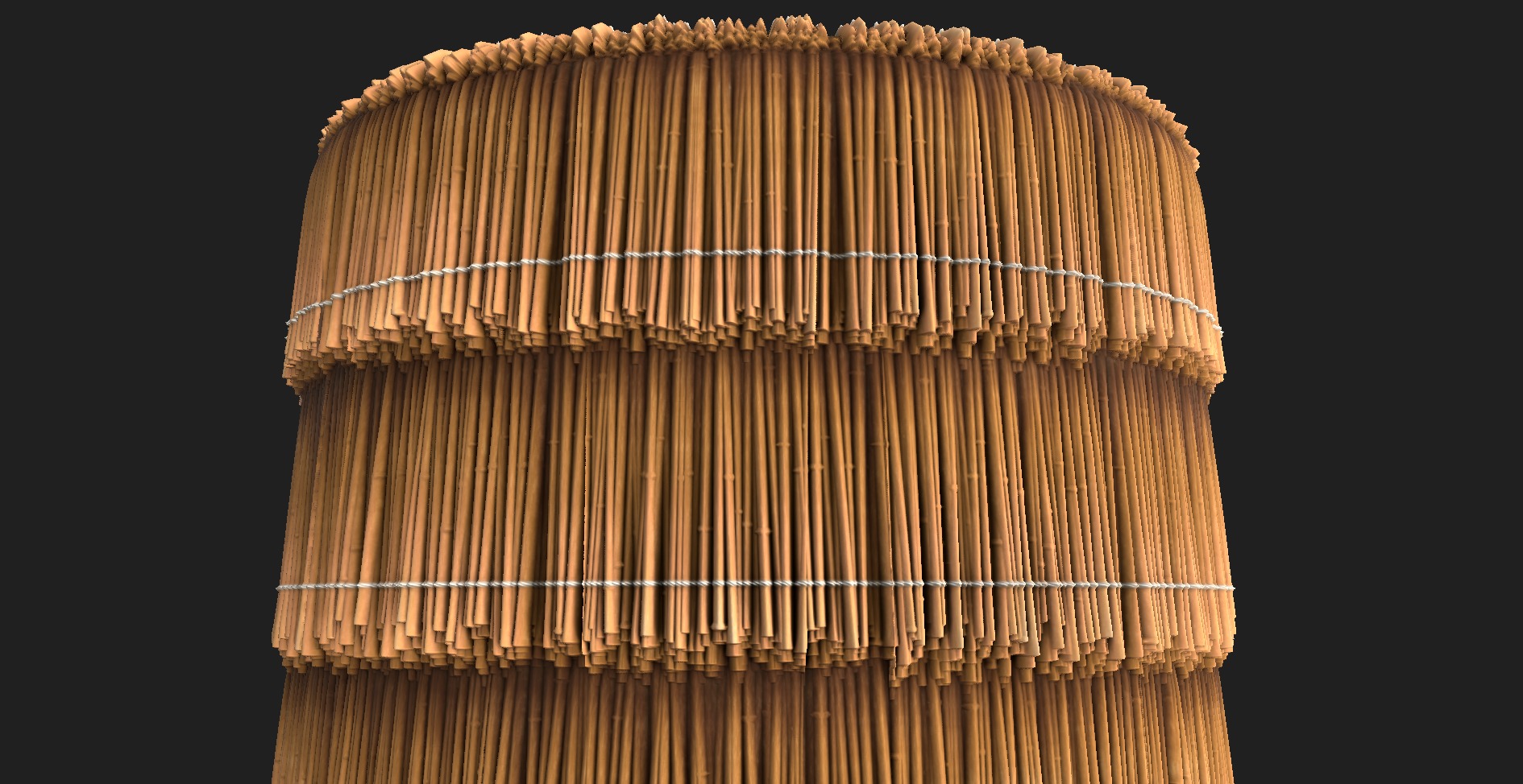 Thatched roof seamless PBR material texture Texture_4