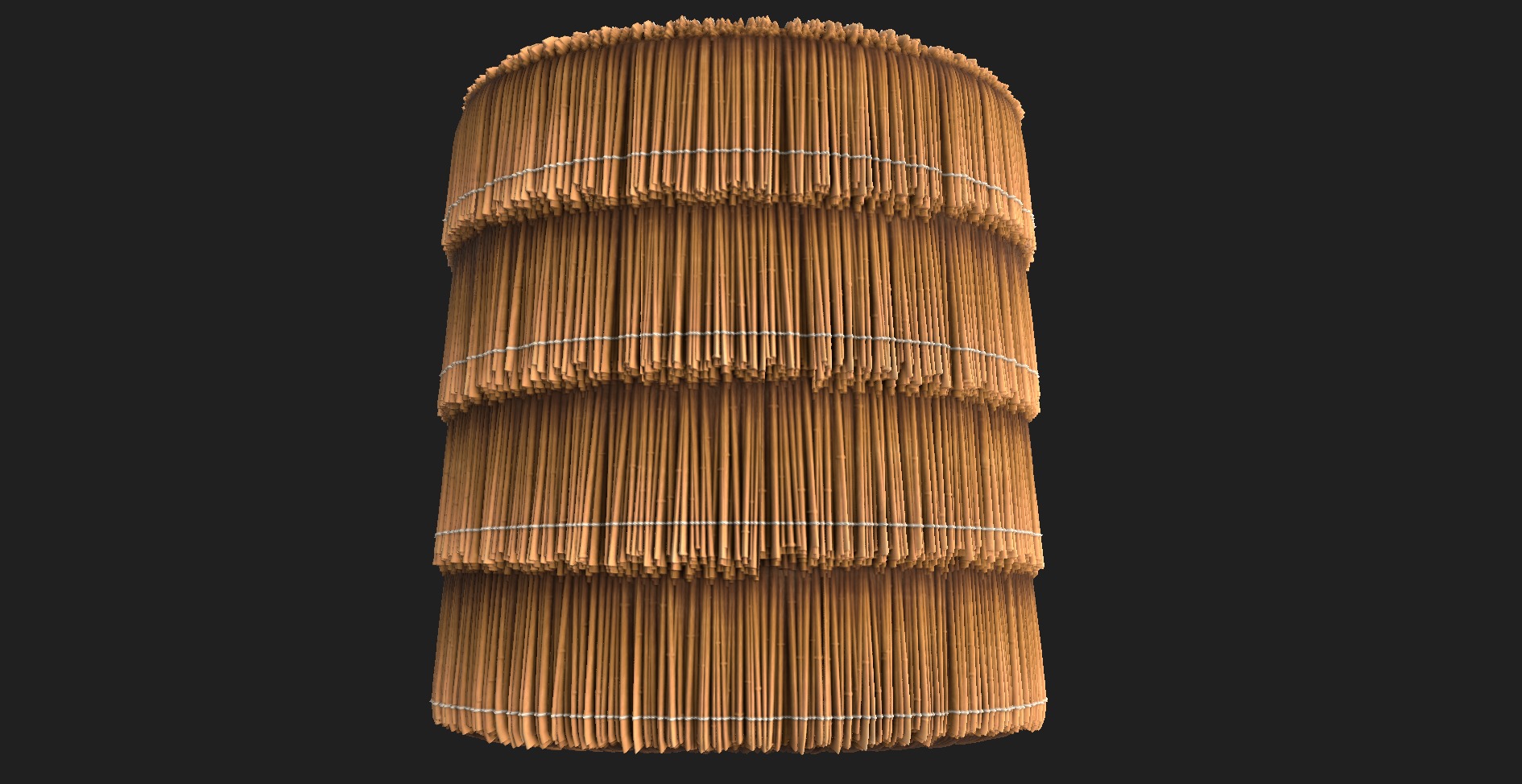 Thatched roof seamless PBR material texture Texture_3