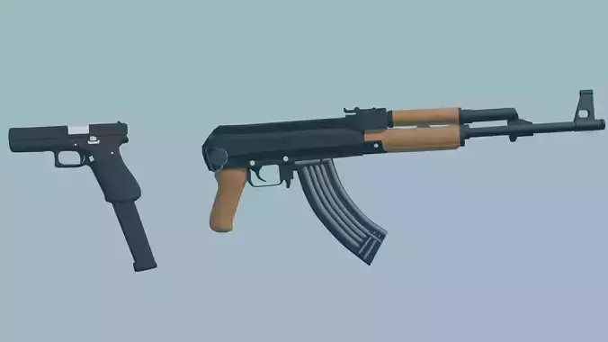 Rifle And Pistol Pack Of 2