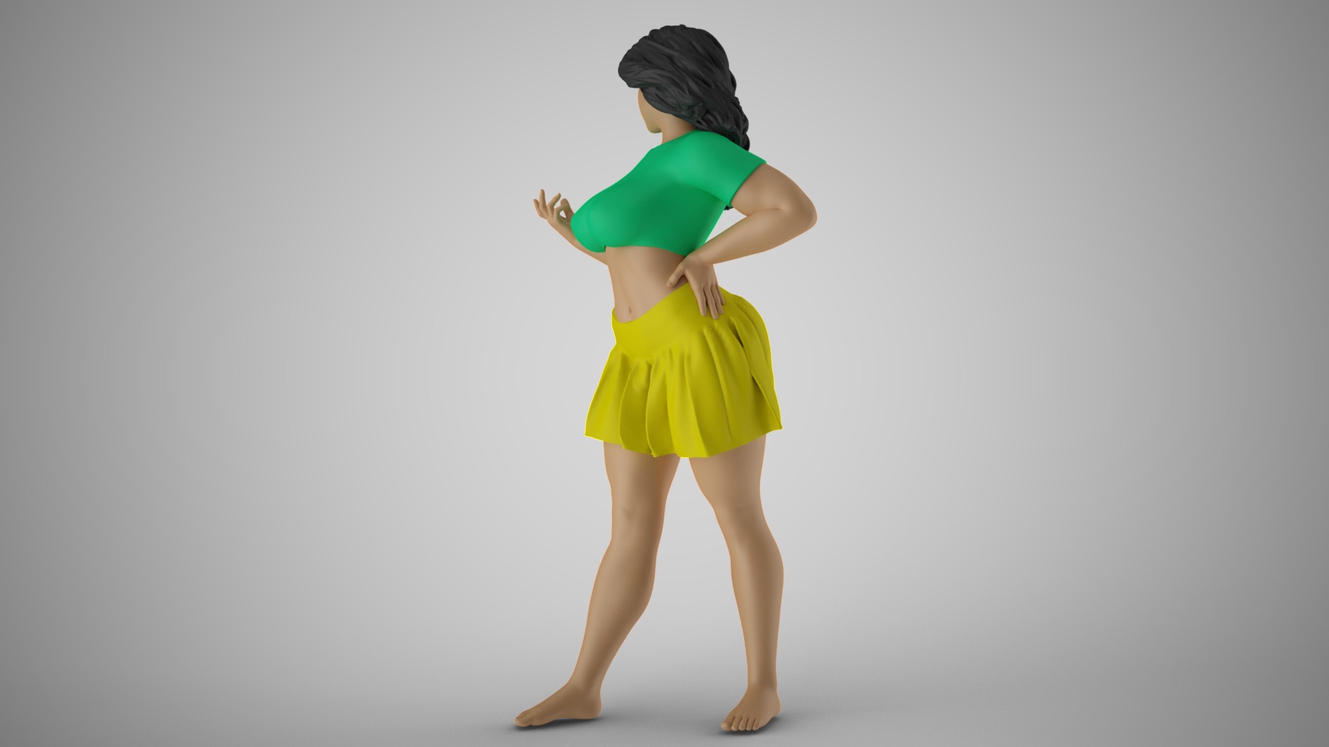 Twinkle Girl 3D print model_7