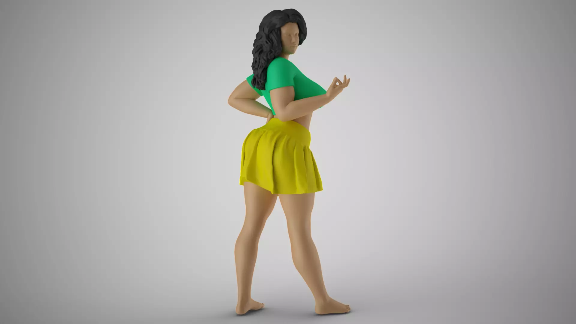 Twinkle Girl 3D print model_0